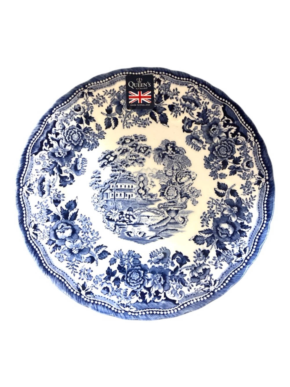 Royal Wessex Tonquin Blue Dinner Plate Queens by Churchill England 10” NWT